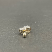 Ladies 9ct Yellow Gold Diamond Fancy Pendant