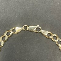 Unisex 9ct Yellow Gold Curb Link Bracelet