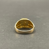 Mens 21ct Yellow Gold Dragon Ring