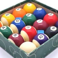Large View Aramith 1 7/8 Inch Pool Ball Set with Pioneer Chalks Billiard Set