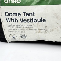 Large View Anko 5 Person Dome Tent with Vestibule 1.6m High Removable Fly Sheet