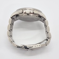 Large View Michael Hill Stainless Steel Chronograph Watch Blue Dial 100m Japan Quartz