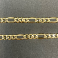 Unisex 9ct Yellow Gold Figaro Link Necklace