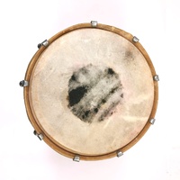 Large View Dholak Honey Colour Bolt Clasp Drum with Carry Bag Portable Hand Drum