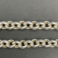 Ladies 925 Sterling Silver Belcher Link Necklace