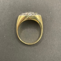 Ladies 18ct Yellow Gold Cubic Zirconia Ring