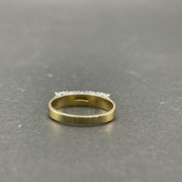 Ladies 18ct Yellow Gold Natural Diamond Band Ring