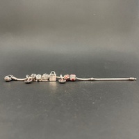 Ladies 925 Sterling Silver Pandora Snake Link Charm Bracelet