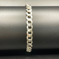 Mens 925 Sterling Silver Curb Link Bracelet