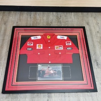 Ferrari Michael Schumacher Signed Photo and Red Team Shirt Framed F1