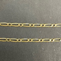 Unisex 9ct Yellow Gold Figaro Link Necklace