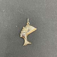 Ladies 9ct Yellow Gold Nefertiti Head Pendant