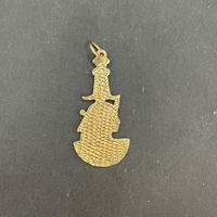 Unisex 9ct Yellow Gold Egyptian Head Pendant