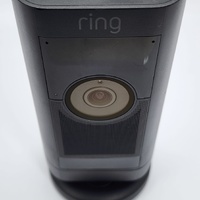 Ring Stick Up Cam Pro 5E72E9 Black Battery Powered Wi-Fi Security Camera