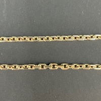 Unisex 9ct Yellow Gold Cable Link Necklace