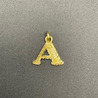 Ladies 18ct Yellow Gold Letter 'A' Pendant