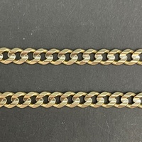 Unisex 9ct Yellow Gold Curb Link Necklace