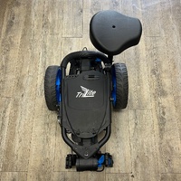 Axglo Tri Lite Deluxe Foldable Golf Buggy Push Trolley with Seat​