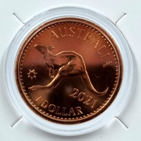 2021 $1 Copper Uncirculated 110th Anniversary Australian Penny Two Coin Set RAM