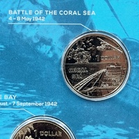 2017 RAM $1 A War Close to Home Four Coin Set Battle Coral Sea UNC