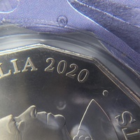 2020 Royal Australian Mint 50c Uncirculated Christmas Coin Purple Card