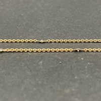 Ladies 9ct Rose Gold Belcher Link Necklace & Natural Diamond Flower Pendant