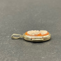 Ladies 9ct Yellow Gold Oval Cameo Pendant