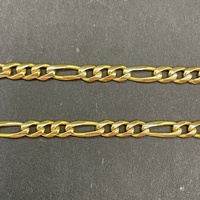 Unisex 18ct Yellow Gold Figaro Link Necklace