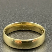 Unisex 9ct Yellow Gold Plain Wedding Band Ring