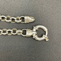 Ladies 925 Sterling Silver Belcher Link Bracelet