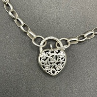 Ladies 925 Sterling Silver Belcher Link Bracelet