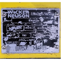 Wacker Neuson VPH70 Plate Compactor 77kg 1300W Petrol Powerful