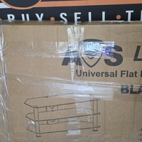AVS LPF1000B Universal Flat Pack TV Stand Black 42 Inch 1000x380x450mm