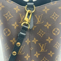 Louis Vuitton NeoNoe M44020 Monogram Bucket Bag Brown Black Crossbody