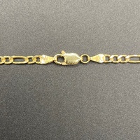 Unisex 9ct Yellow Gold Figaro Link Necklace