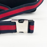 Gucci Medium GG Supreme Canvas Belt Bag Web Strap