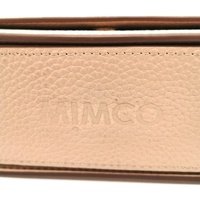 Mimco Jett Flapover Crossbody Pebbled Leather Shoulder Bag Almond