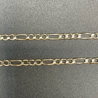 Unisex 9ct Yellow Gold Figaro Link Necklace