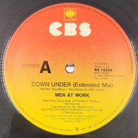 Men At Work Down Under Extended Mix 1986 Limited Edition Vinyl Record