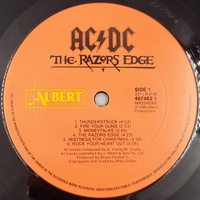 AC/DC The Razors Edge 1990 Albert Australian First Press Vinyl LP Rock