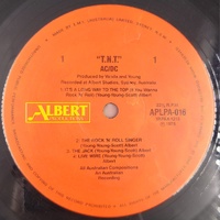 AC/DC TNT 1983 Reissue Albert Productions Australian Pressing Vinyl Record