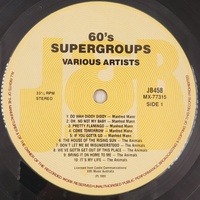 60's Supergroups Various Artists 1991 Vinyl LP J&B Records JB458