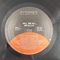 Metallica Kill Em All 1987 Reissue Elektra Australian Pressing Vinyl Record