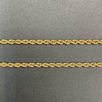 Ladies 9ct Yellow Twist Rope Link Necklace