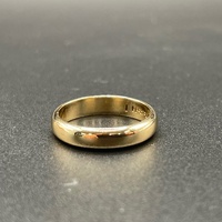 Unisex 9ct Yellow Gold Plain Wedding Band Ring