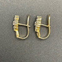 Ladies 18ct Yellow Gold Natural Diamond Earrings