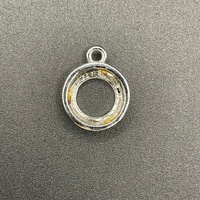Unisex 925 Sterling Silver Open Circle Pendant