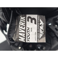 Fly Racing Maverik MX Riding Boots in Black and White Size Youth Size 3