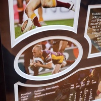 Darren Lockyer Memorabilia Framed Limited Edition 404/499 COA Broncos