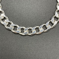 Unisex 925 Sterling Silver Curb Link Bracelet